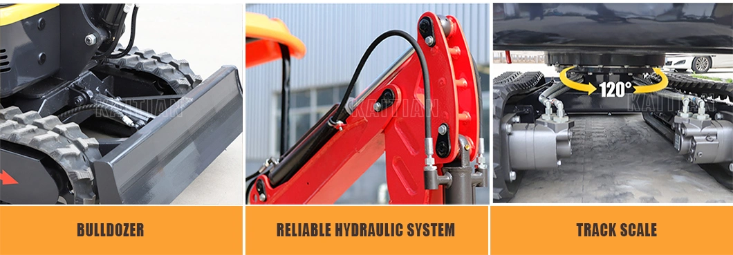 CE Certificate Xe20 1.9 Ton Mini Digger Wheel Excavator Tailless with Rotary Arm