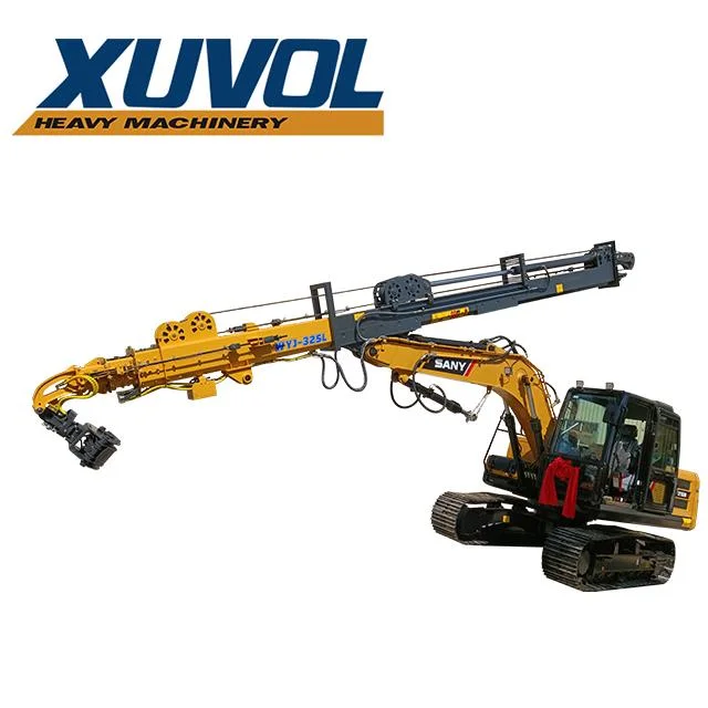 Forestry Telescopic Arm, Excavator Telescopic Arm Wyj-325L, Can Be Extended 25 Meters, with 360 Degree Full Rotary Jig.
