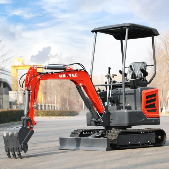 Chinese New Diesel Engine Mini Digger 1.8ton Mini Excavator with Rotary Arm China Factory Manufacture Small Crawler Excavator